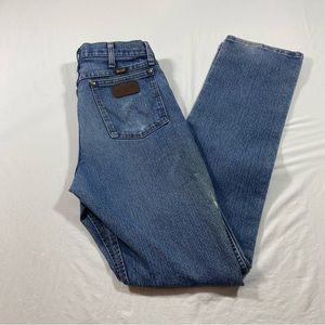 Wrangler Jeans Men 32-36 Distressed Bootcut western Jeans distressed